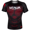 rashguard venum short sleeves nogi black red f1