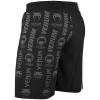venum fitness short logos black white f11