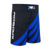 bad boy training series impact mma shorts black blue sortky f1
