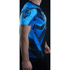 Rashguard Ground Game BJJ IBJJF MODRÝ - krátký rukáv