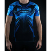 Rashguard Ground Game BJJ IBJJF MODRÝ - krátký rukáv