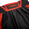 venum 03452 100 boxing short elite black red boxerske sortky f10
