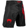 mma shorts venum light 3.0 black red 2