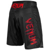 mma shorts venum light 3.0 black red 4