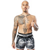 8 weapons muay thai short sak yant tigers black4