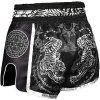 8 weapons muay thai short sak yant tigers black1