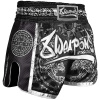 8 weapons muay thai short sak yant tigers black
