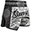 230033 7 8 weapons muay thai short sak yant tigers white