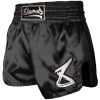 8 weapons muay thai shorts strike schwarz weiss