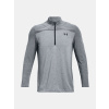 Panske triko dlouhy rukav under armour UA Seamless 1 2 Zip grey f3