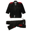 tatami black label white gi kimono bjj black red f4