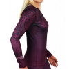 funkcni triko dlouhy rukav rashguard ground game mandala fialove f3