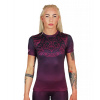 funkcni triko kratky rukav rashguard ground game mandala fialove f1