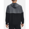bunda ua under armour woven asym zip grey black f2