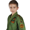 Dětské BJJ kimono gi Ground Game Junior 3.0 - olivově zelené (Velikost K4)