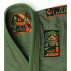 Dětské BJJ kimono gi Ground Game Junior 3.0 - olivově zelené (Velikost K4)