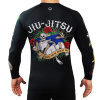 Rashguard Ground Game OLDSCHOOL - dlouhé rukávy - černý (Velikost XS)