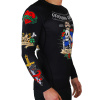 Rashguard Ground Game OLDSCHOOL - dlouhé rukávy - černý (Velikost XS)