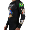 Rashguard Ground Game OLDSCHOOL - dlouhé rukávy - černý (Velikost XS)