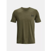 under armour triko zelene khaki kratke rukavy f4