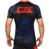 Rashguard Ground Game ČESKO - krátký rukáv -  černé (Velikost XS)