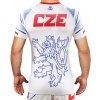 Rashguard Ground Game ČESKO - krátký rukáv -  bílé (Velikost XS)