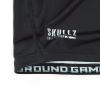Rashguard Ground Game SKULLZ - černá - krátký rukáv (Velikost XS)
