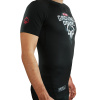 Rashguard Ground Game SKULLZ - černá - krátký rukáv (Velikost XS)