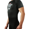 Rashguard Ground Game SKULLZ - černá - krátký rukáv (Velikost XS)