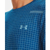 panske triko under armour modre blue grid f3
