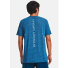 panske triko under armour modre blue grid f4