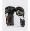 Boxerské rukavice Venum Elite - Black/Silver/Kaki (Velikost 8oz)