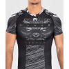 Rashguard Venum Gorilla Jungle - krátký rukáv - Black/White (Velikost S)