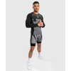 Pánské funkční tričko / rashguard Venum ATTACK - dlouhé rukávy - Black/Grey (Velikost S)