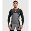 Pánské funkční tričko / rashguard Venum ATTACK - dlouhé rukávy - Black/Grey (Velikost S)