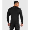 Pánské funkční tričko / rashguard Venum ATTACK - dlouhé rukávy - Black/Grey (Velikost S)