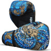 boxerske rukavice buddha boxing gloves fantasy dragon blue f2