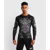 Pánský rashguard - funkční triko Venum Gladiator 5.0 - dlouhé rukávy - Black/Silver (Velikost XXS)