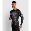 Pánský rashguard - funkční triko Venum Gladiator 5.0 - dlouhé rukávy - Black/Silver (Velikost XXS)