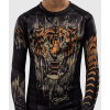 DĚTSKÝ rashguard - funkční tričko Venum Tiger - dlouhé rukávy - Black/Neon Orange (Velikost 6 let)