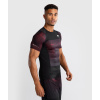 Pánský rashguard - funkční tričko Venum G-Fit Air - krátké rukávy - Deep Black/Fire Red (Velikost S)