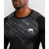 Rashguard - funkční triko Venum Rapid - dlouhé rukávy - Black/Storm Grey (Velikost M)