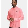 251826 triko under armour textured hnede pink f2