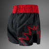Muay Thai šortky Venum Inferno - Charcoal Grey/Red (Velikost M)