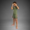 DĚTSKÝ rashguard Venum Contender Kids - krátké rukávy - Army Green/Orange (Velikost 8 years)