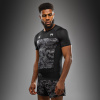 Rashguard Venum x Polaris - krátký rukáv - Black/Storm Grey (Velikost M)