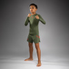 DĚTSKÝ rashguard Venum Contender Kids - dlouhé rukávy - Army Green/Orange (Velikost 8 let)