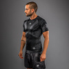 Rashguard Venum Nexus - krátké rukávy - Black/Silver (Velikost S)