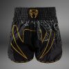 253023 muay thai sortky venum serpenti black silver gold velikost s