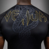 Rashguard Venum Serpenti - krátké rukávy - Black/Silver/Gold (Velikost S)